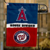 Angels vs Nationals House Divided Flag, MLB House Divided Flag