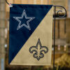 Cowboys vs Saints House Divided Flag, NFL House Divided Flag