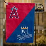 Angels vs Royals House Divided Flag, MLB House Divided Flag