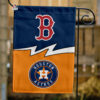 Red Sox vs Astros House Divided Flag, MLB House Divided Flag