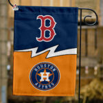 Red Sox vs Astros House Divided Flag, MLB House Divided Flag