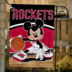 Houston Rockets x Mickey Basketball Flag, NBA Premium Flag
