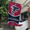 Atlanta Falcons Football Team Flag, NFL Premium Two-sided Vertical Flag 1 2 Falcons 01