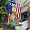 America The Beautiful Flag, 4th Of July Flag, Happy Independence Day Flag, Winnie The Pooh Flag
