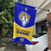 Los Angeles Rams Football Team Flag, NFL Premium Two-sided Vertical Flag