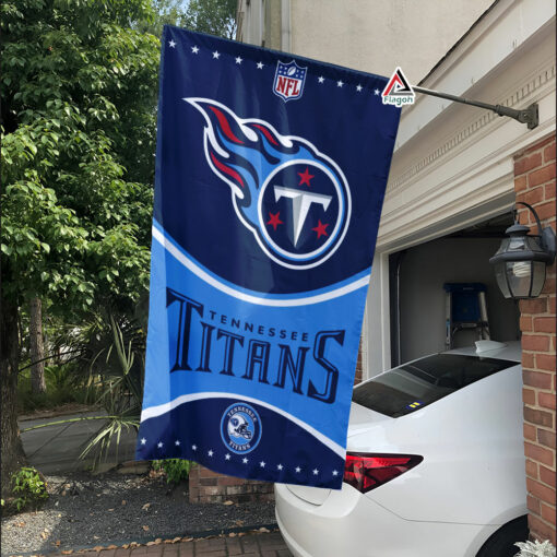 Tennessee Titans Football Team Flag, NFL Premium Two-sided Vertical Flag Tennessee Titans Football Team Flag, NFL Premium Two-sided Vertical Flag