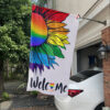 Welcome LGBT Flag, Pride Garden Flag, Happy Pride Month, Rainbow Garden Flag 3 2 Welcome 20