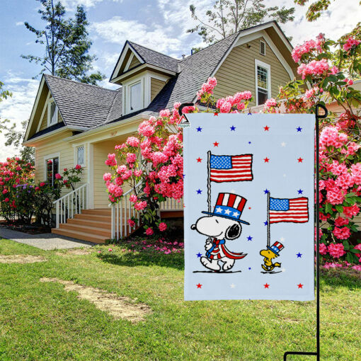 Happy Fourth of July Garden Flag, Happy Independence Day Flag