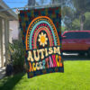 Autism Acceptance Flag, Proud Autism Parent Garden Flag, World Autism Awareness Day Flag