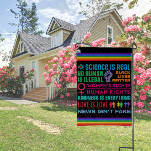 Science Is Real Flag, BLM Flag, Human Rights Home Decor