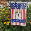GARDEN FLAG MOCKUP 72 July 4th Corgi