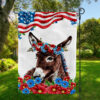 Donkey Patriotic Flag, Happy 4th July Flag, Donkey Independence Day Flag