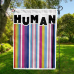 Human Bar Code Flag, LGBT Pride Gathering Parade Flag, We Are All Human House Flag