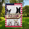 Welcome To The Dogs House Double Sided Garden Flag, Customizable Dog Lovers Gift