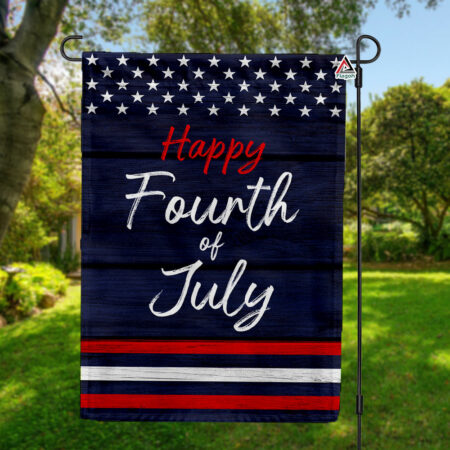 Patriotic 4th of July Garden Flag, Housewarming Gift, America Independence Day Flag