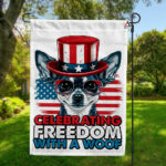 Celebrating Freedom with a Woof American Flag, Chihuahua Dog Breed Patrotic USA Flag