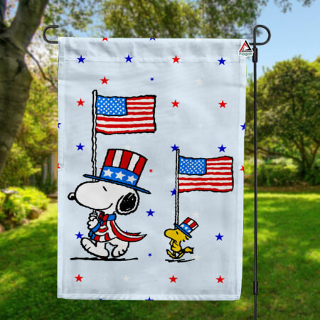 Happy Fourth of July Garden Flag, Happy Independence Day Flag