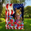 Squirrel America 4th July Flag, Squirrel Patriotic Happy Independence Day Flag
