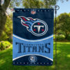 Tennessee Titans Football Team Flag, NFL Premium Two-sided Vertical Flag