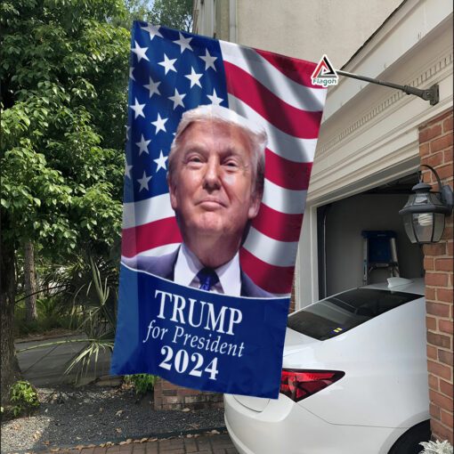 Trump For Presisdent 2024 Flag, Republican Supporters Yard Flag, American Political Campaign Flag Trump For Presisdent 2024 Flag, Republican Supporters Yard Flag, American Political Campaign Flag