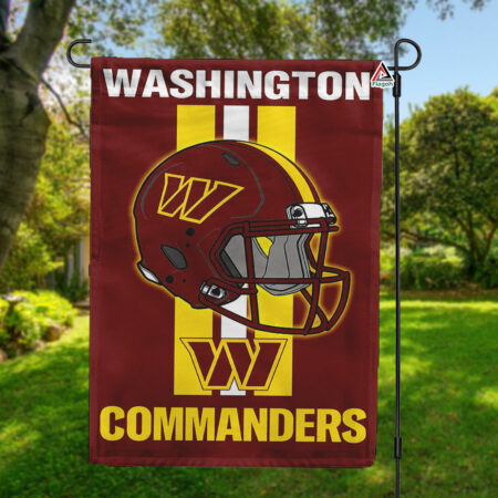 Washington Commanders Helmet Vertical Flag, Commanders NFL Outdoor Flag