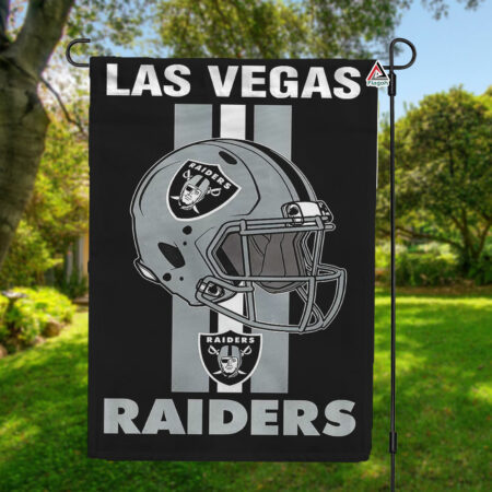 Las Vegas Raiders Helmet Vertical Flag, Raiders NFL Outdoor Flag