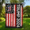 Trump 2024 45 47 Flag, President Trump 2024 Flag, Patriotic American Flag