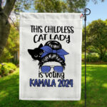 Kamala Harris 2024 President Flag, Cat Mom Flag, Kamala Rally House Flag