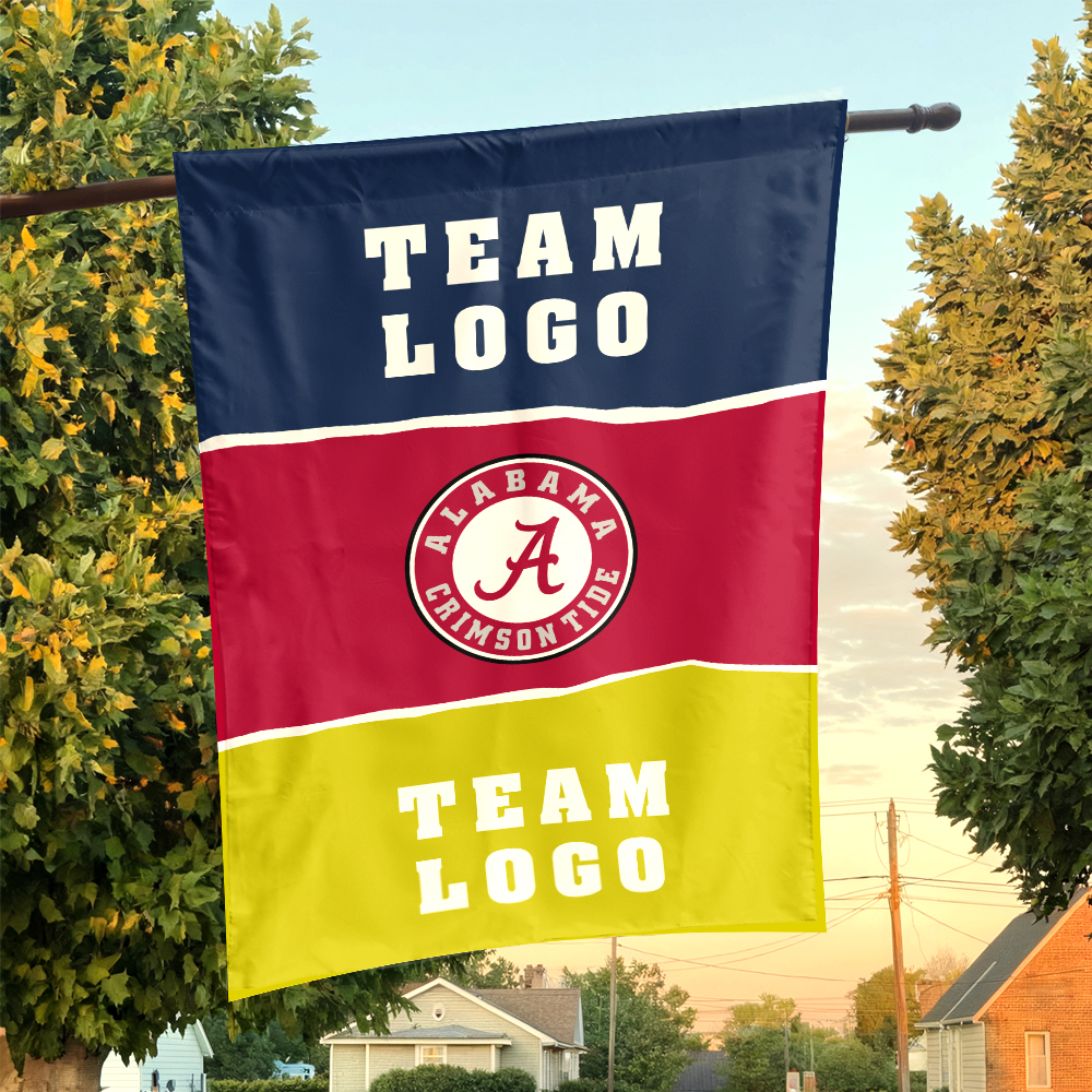 Alabama vs Custom Team House Divided Flag, Custom Team Flag Alabama vs Custom Team House Divided Flag, Custom Team Flag