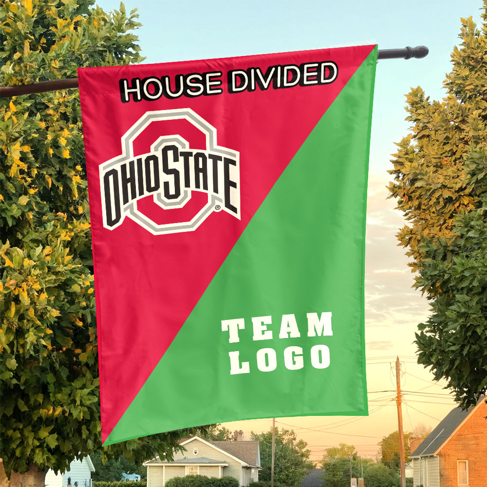 Ohiostate vs Custom Team House Divided Flag, Custom Team Flag Ohiostate vs Custom Team House Divided Flag, Custom Team Flag