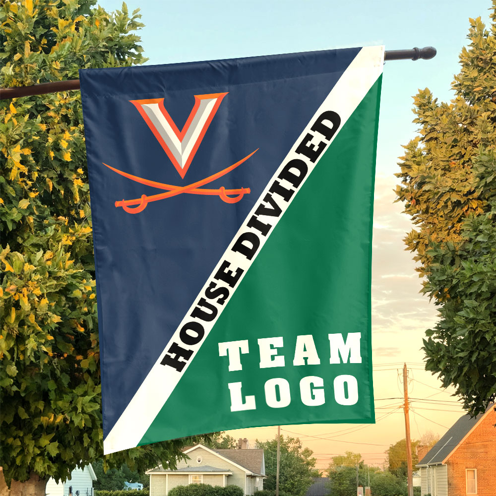 Cavaliers vs Custom Team House Divided Flag, Custom Split Flag Cavaliers vs Custom Team House Divided Flag, Custom Split Flag
