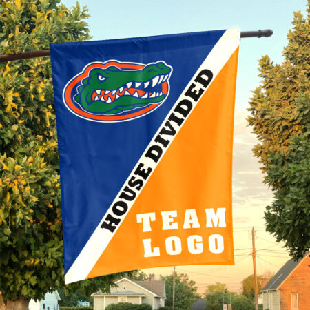 Gators vs Custom Team House Divided Flag, Custom Split Flag