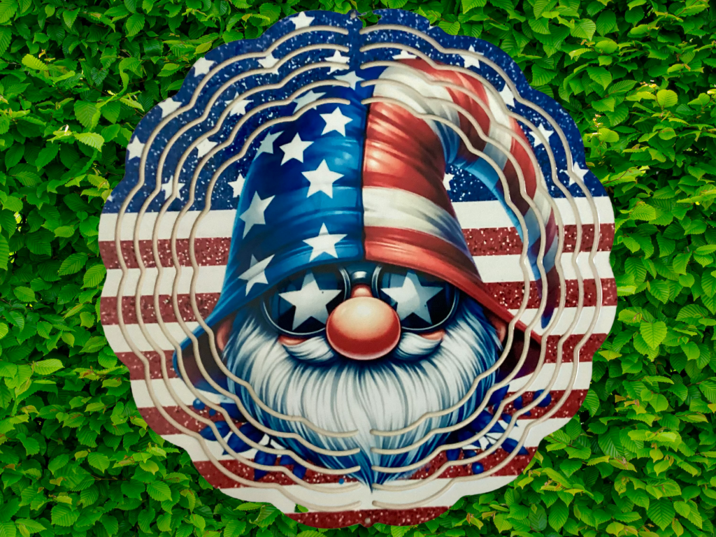 6” metal spinner sublimated. No fading or scratching.