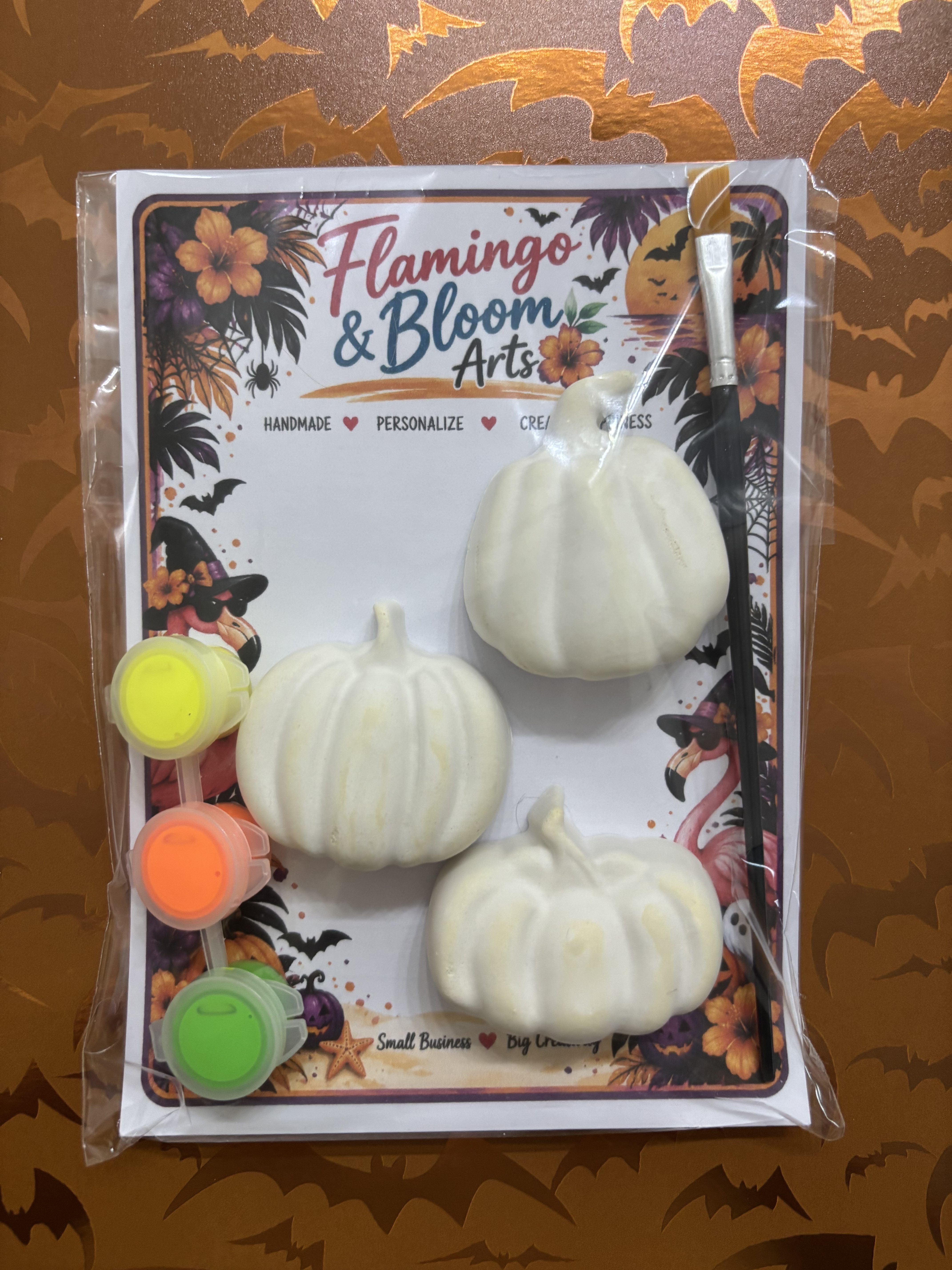 Halloween Paintable Plaster Pairs figures