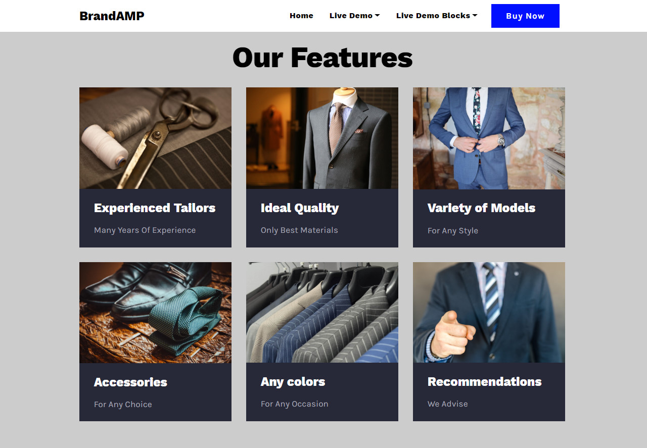 Impressive Single Page Website Template Free Collection