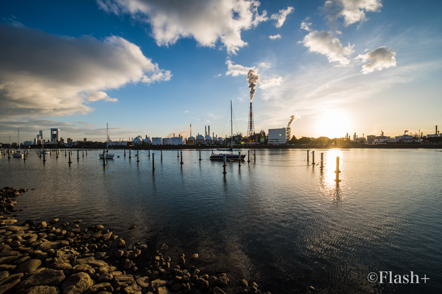 三重県・工場朝景】四日市ドーム前からの日の出 | 【三重県・出張撮影