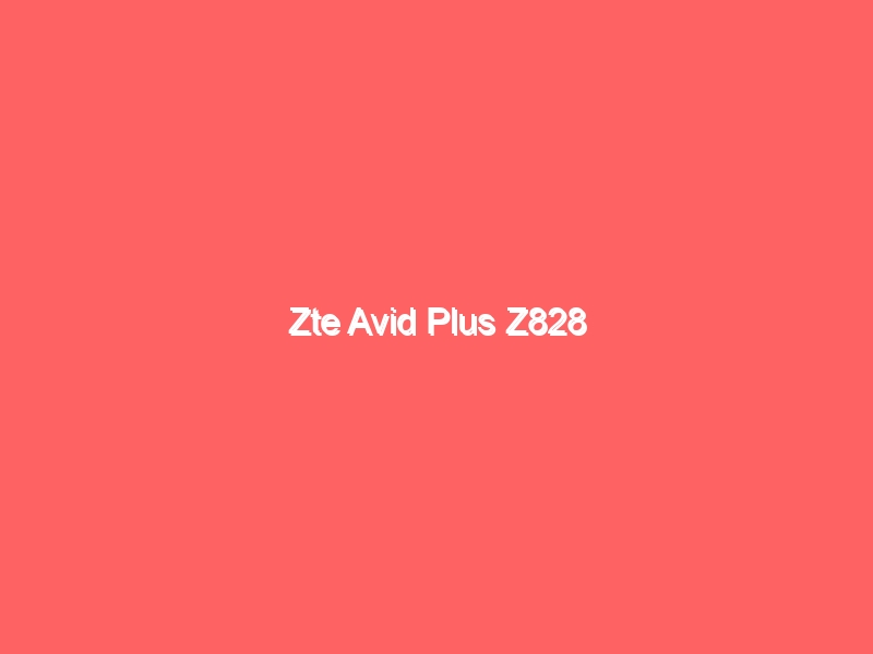 How to flash zte avid plus z828 with sp flash tool