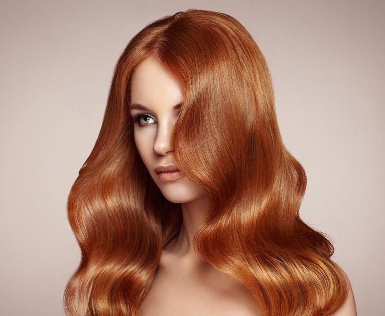 balayage auburn sur cheveux chatain