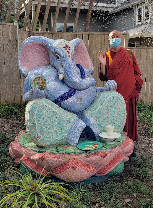 Elephant ganesh statue