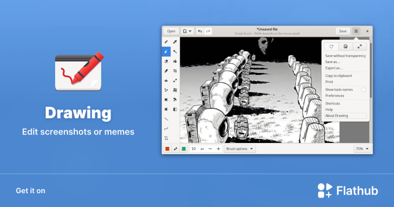 Drawing Flathub - Light Wallpaper Collection - Ultra HD Quality