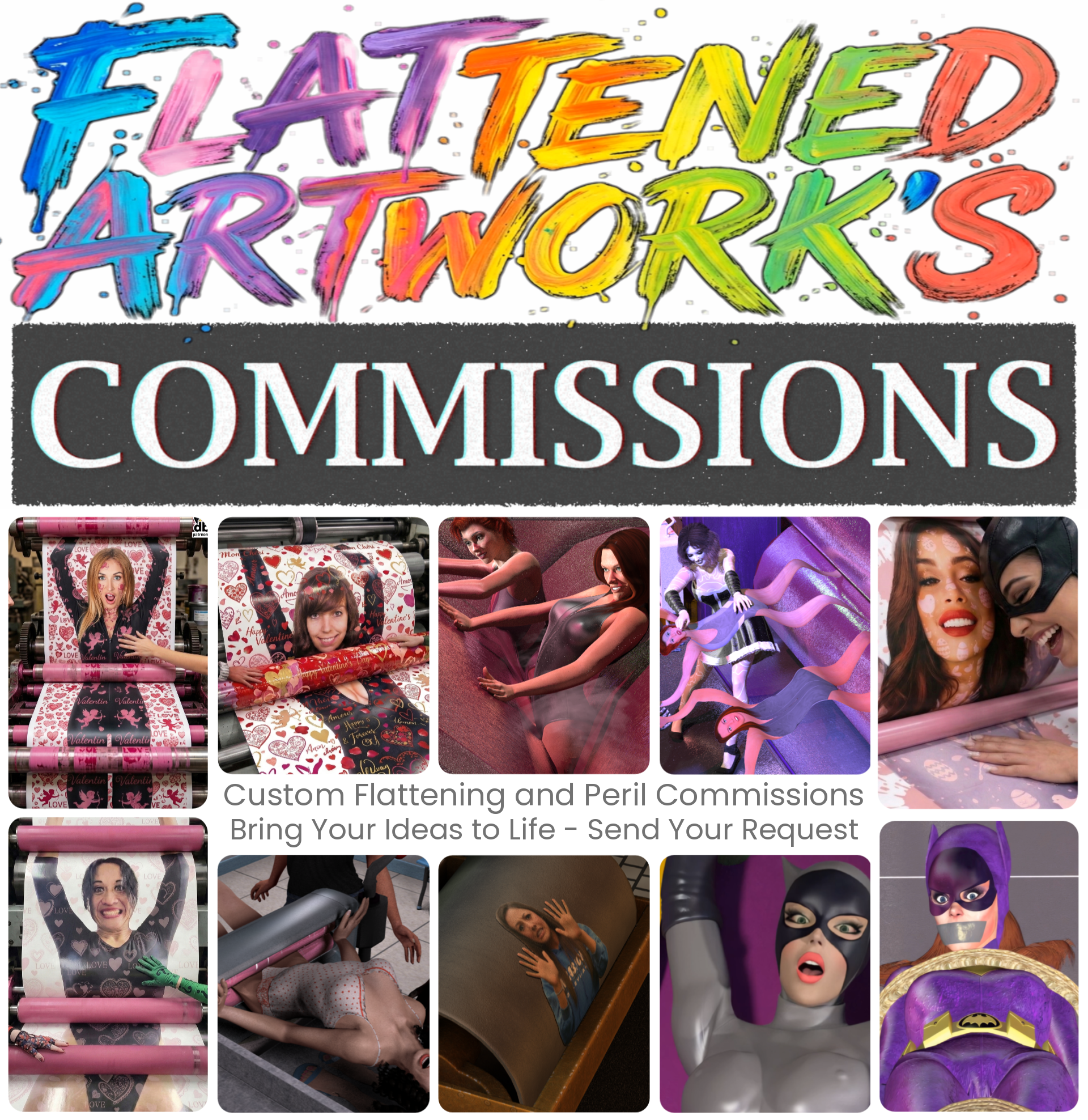 Custom Flattening and Peril Commissions | SFW and NSFW Art