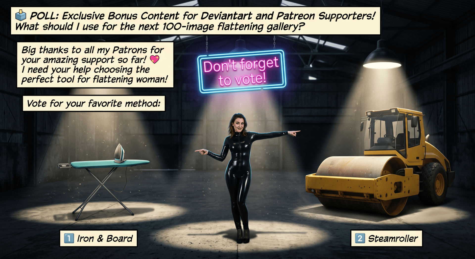 Flattening Art Poll and Exclusive Bonus Content – Vote Now – 1 or 2