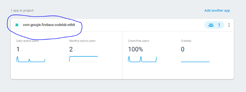 Firebase console