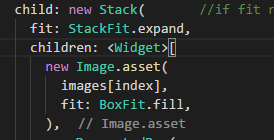 Stack of images