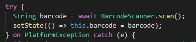 Scanning barcode..