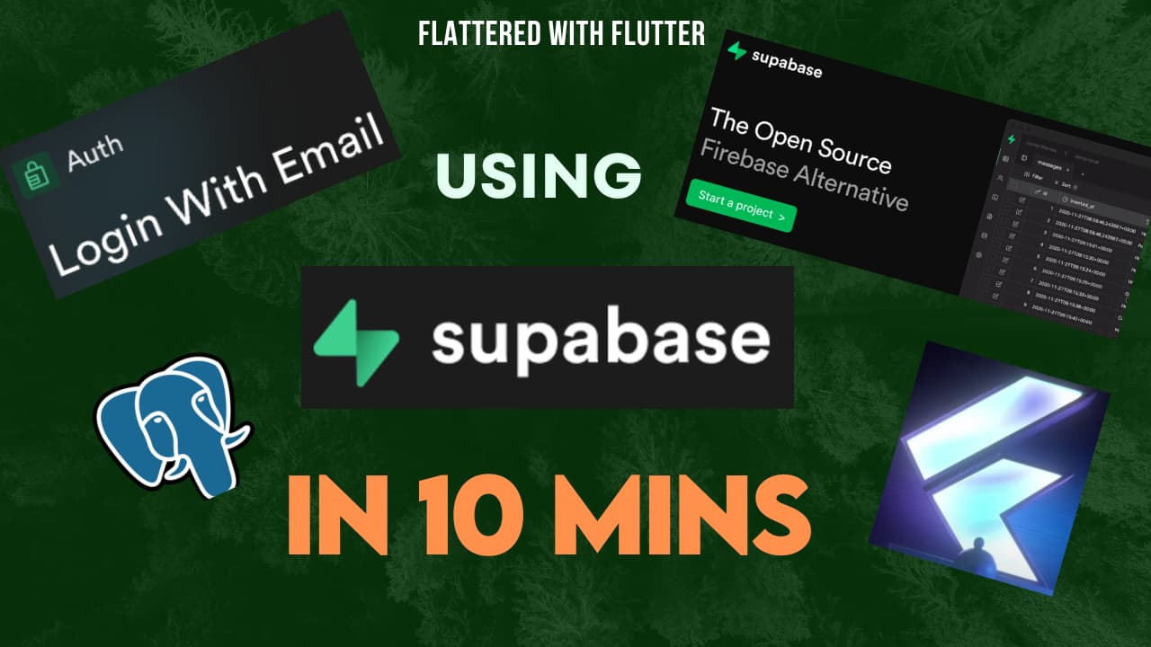 Using Supabase Services in Flutter - Flattered with Flutter