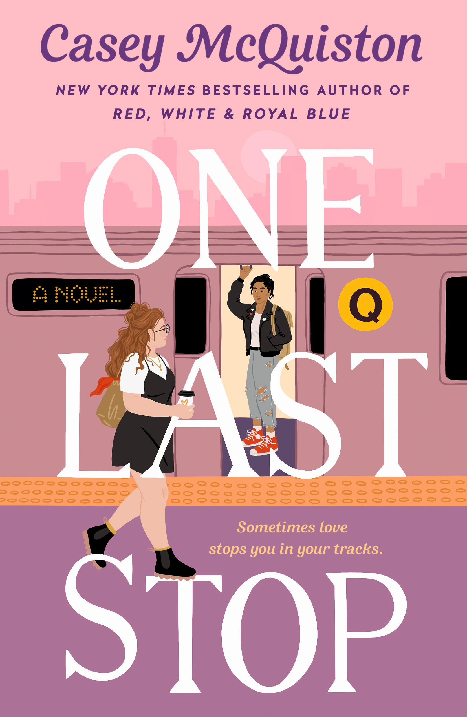 The cover of the book One Last Stop by Casey McQuiston