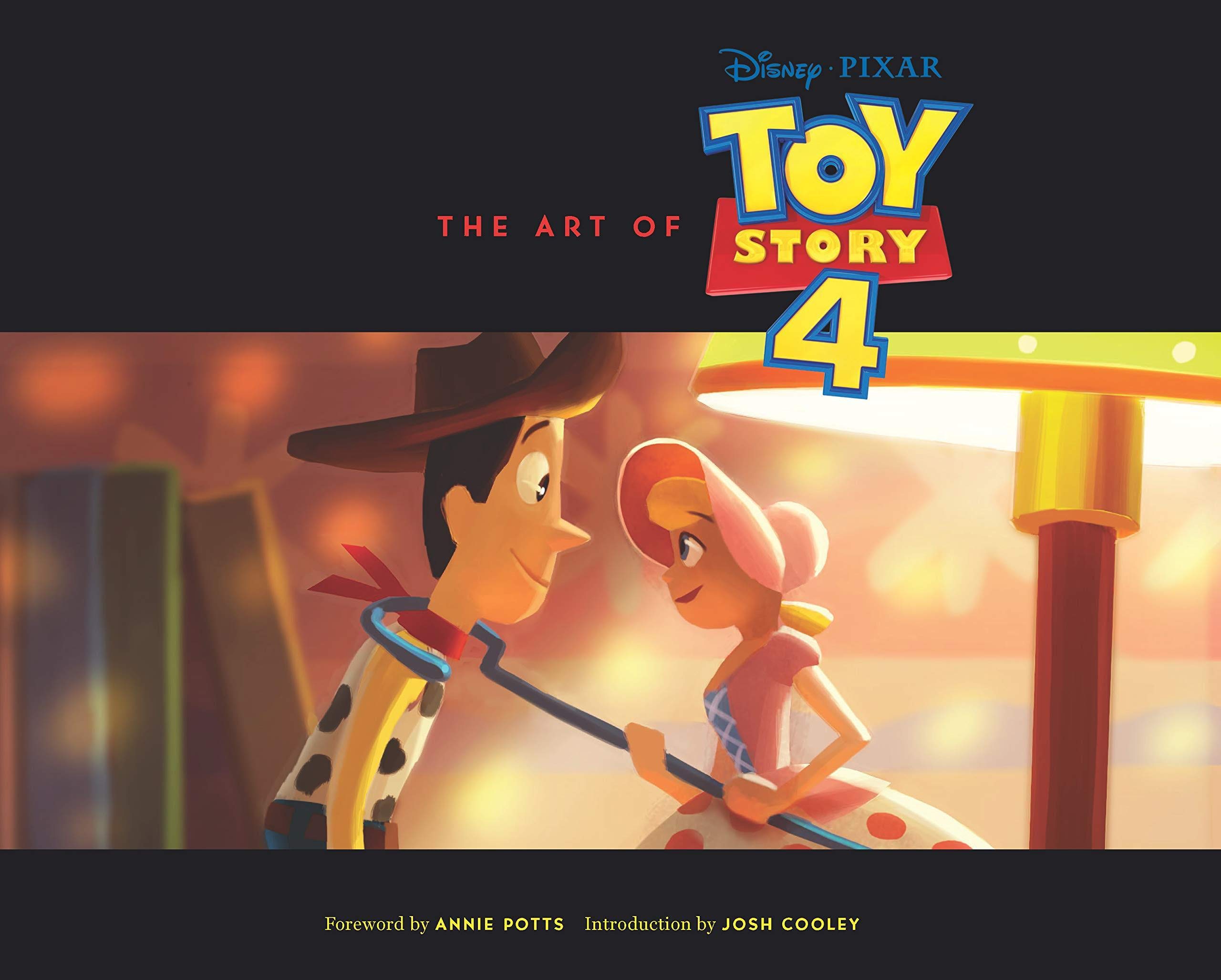 The cover for the art book The Art of Toy Story 4
