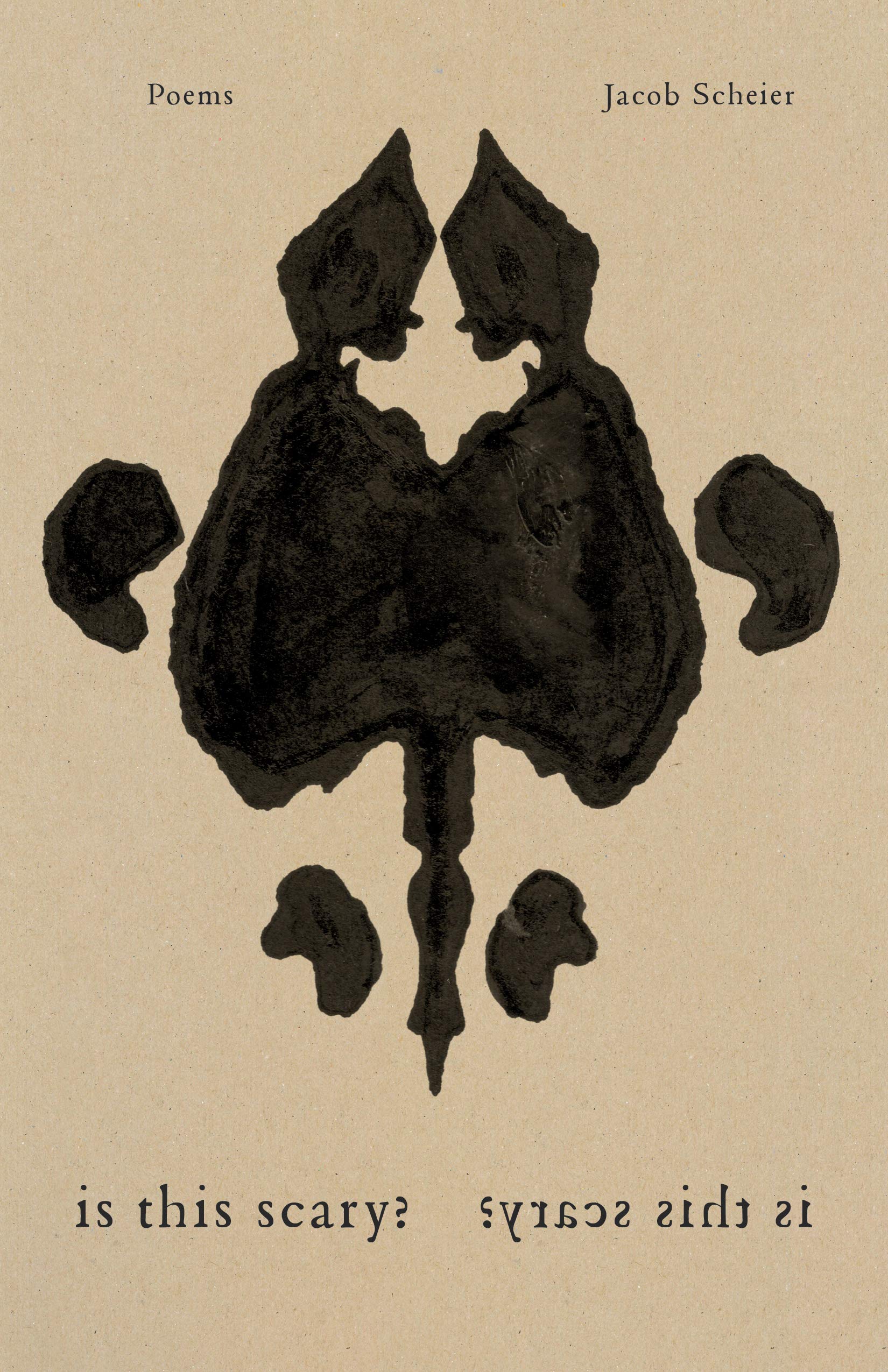 The cover of the poetry collection Is This Scary? by Jacob Scheier