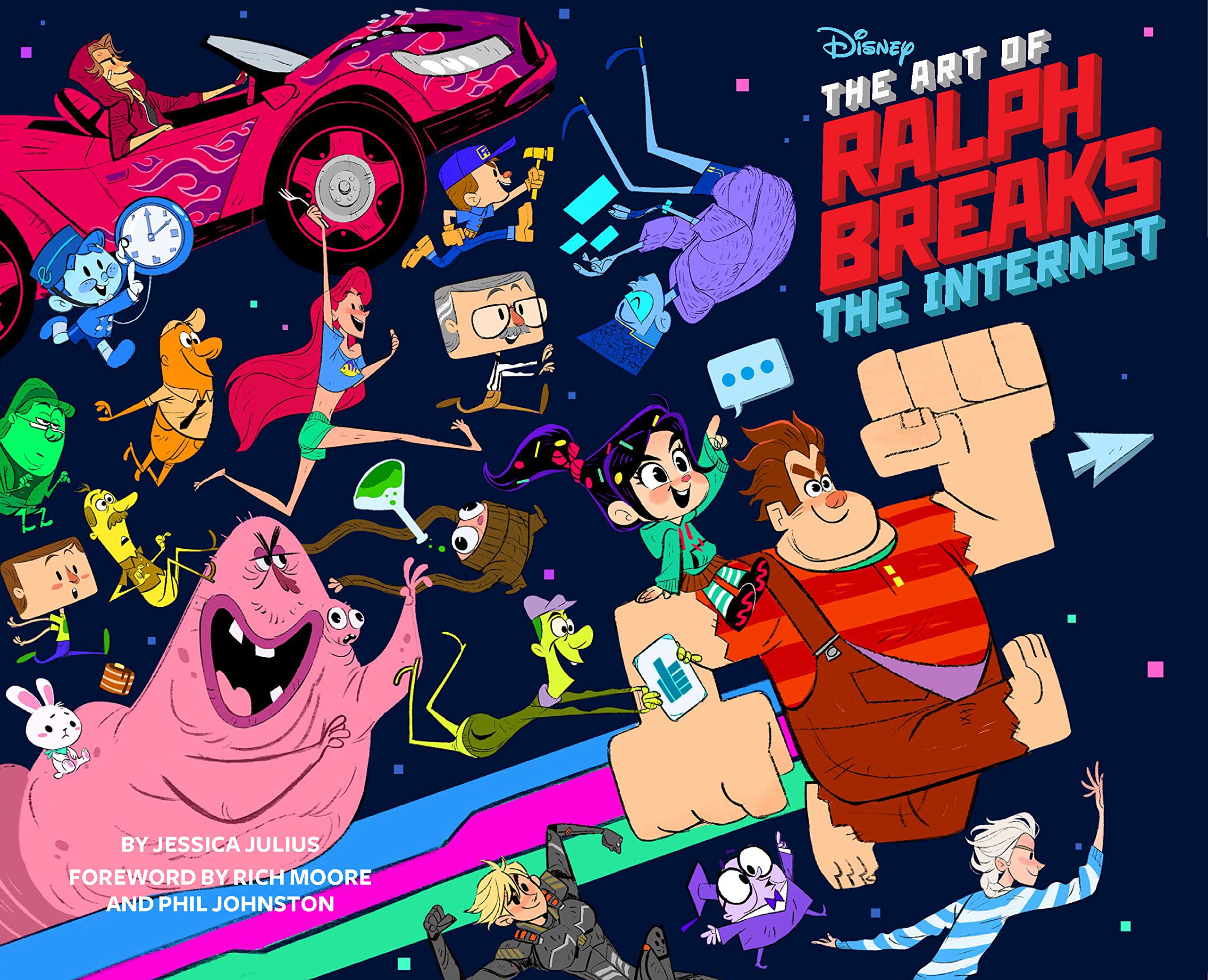 The cover for the art book The Art of Ralph Breaks the Internet